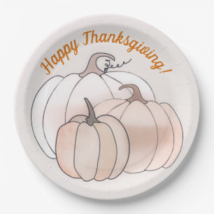 Prato De Papel Autumn Pumpkins