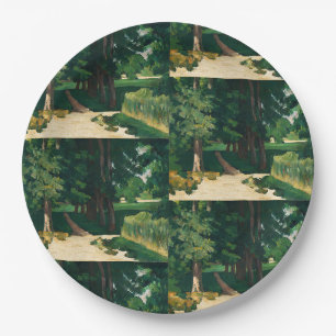 Prato De Papel Avenida Cezanne em Jas de Bouffan Impressão Vintag