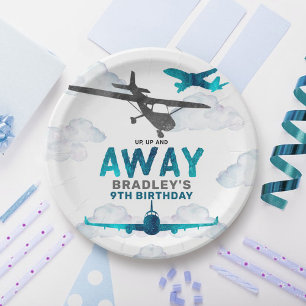 Prato De Papel Aviação de avião em qualquer Festa de aniversário 