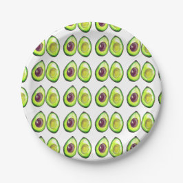 Prato De Papel Avocado Green Vegan Foodie Vegeterian Foodie