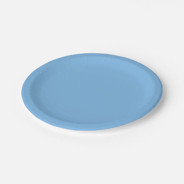 Prato De Papel Azul Céu (cor sólida) Aero  (Inclinado)