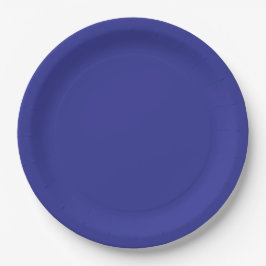Prato De Papel Azul-cobalto azul-sólido