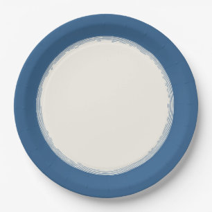 Prato De Papel Azul Francês