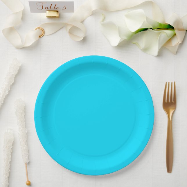 Prato De Papel Azul marinho (Casamento)