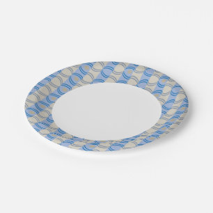Prato De Papel Azul Tan Azul-listra de Ações