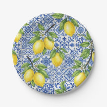 Azulejo Maiolica Azul, Limão Siciliano
