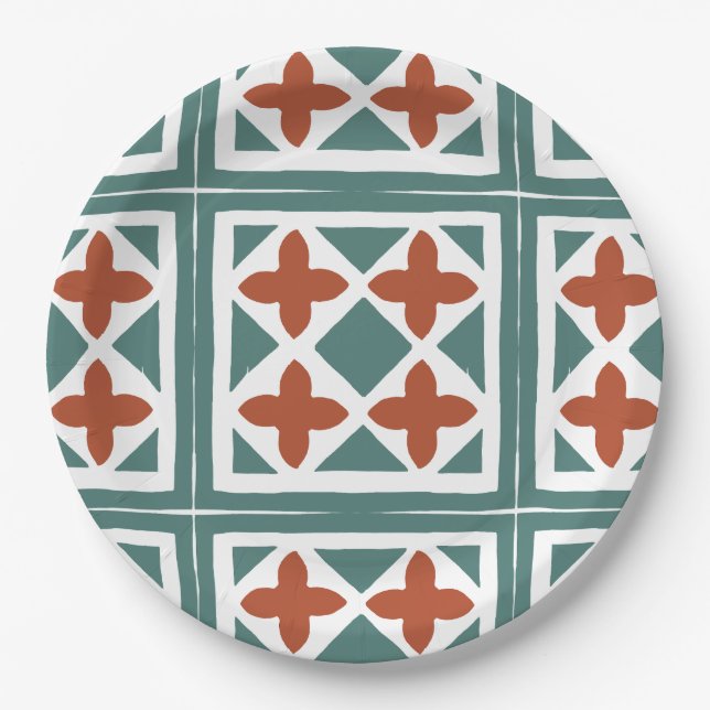 Prato De Papel Azulejos Andaluzes 15 (Frente)