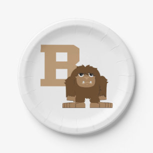 Prato De Papel B é para Bigfoot