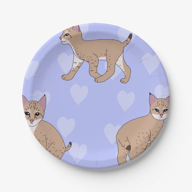 Prato De Papel Baby Bobcats (Frente)