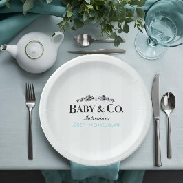 Prato De Papel Baby & Co Sip and See 