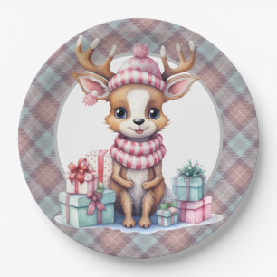 Prato De Papel Baby Reindeer Birthday