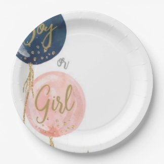 Prato De Papel Baby shower paper plate 