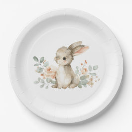 Prato De Papel Baby Shower Plates Bunny Themed Baby Shower