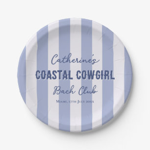 Prato De Papel Bach Club de Bach, Cowgirl Costeira, Blue White St