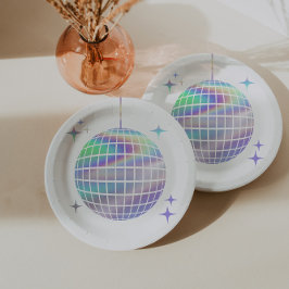 Prato De Papel Bachelorette de Disco Simples