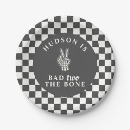 Prato De Papel Bad TWO The Bone Second Birthday 