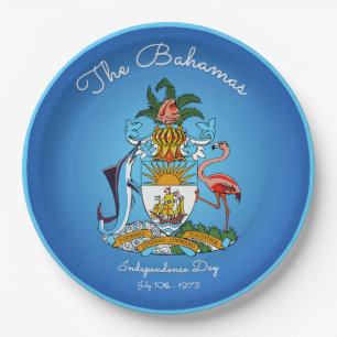 Prato De Papel Bahamas Casaco de armas