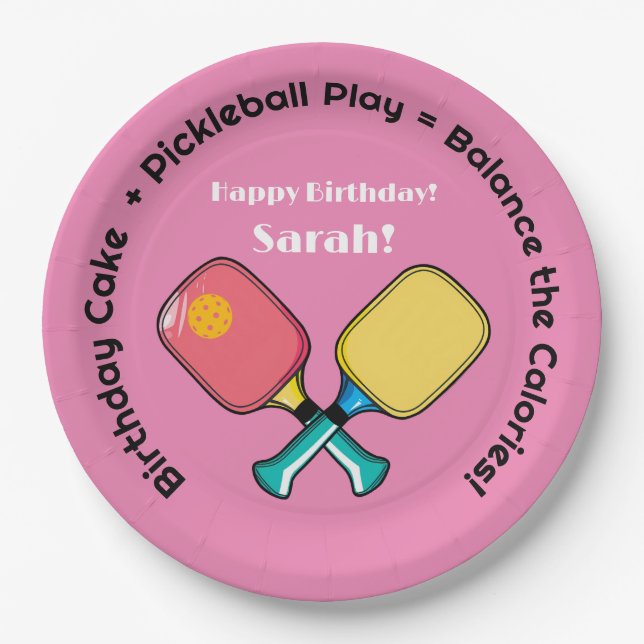 Prato De Papel Balança perfeita 😍 - bola de picleball (Frente)