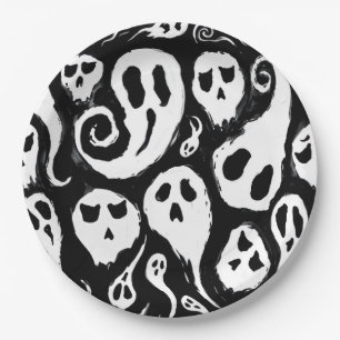 Prato De Papel Balão de Halloween