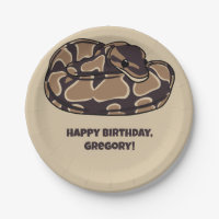 Ball Python Cobra, Brown e Tan Personalizados
