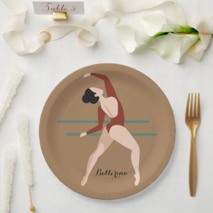 Prato De Papel Ballerina Personalizada