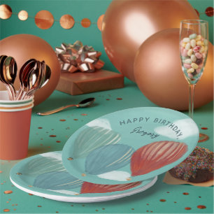 Prato De Papel Balões de ar quente pintados personalizados