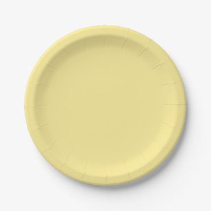 Prato De Papel Banana Crème Plate