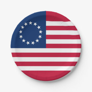 Prato De Papel Bandeira americana Betsy Ross