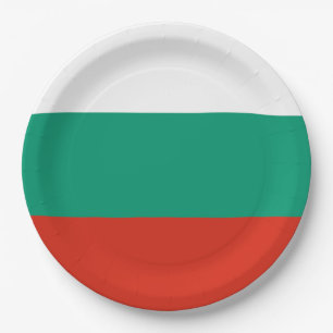 Prato De Papel Bandeira Bulgária