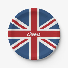 Prato De Papel Bandeira clássica de Union Jack Reino Unido