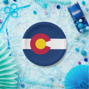 Prato De Papel Bandeira Coloradana, Bandeira do Colorado