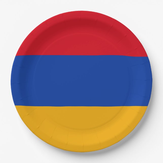 Prato De Papel Bandeira da Armênia (Frente)