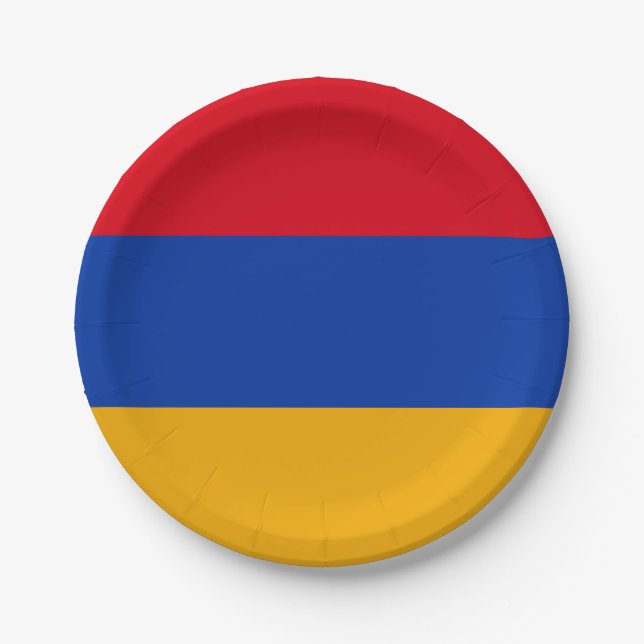 Prato De Papel Bandeira da Armênia (Frente)