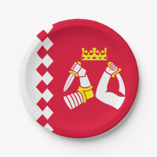 Prato De Papel Bandeira da Carélia do Norte