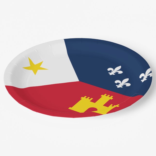 Prato De Papel Bandeira da cidade de Lafayette (Inclinado)
