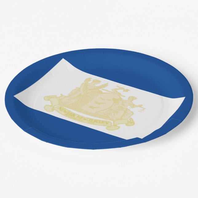 Prato De Papel Bandeira da cidade de Newark (Inclinado)