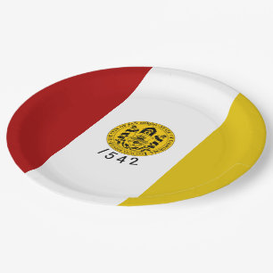 Prato De Papel Bandeira da cidade de San Diego