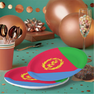 Prato De Papel Bandeira da Eritreia