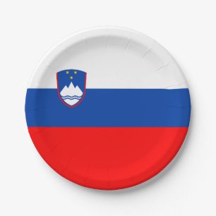 Prato De Papel Bandeira da Eslovênia
