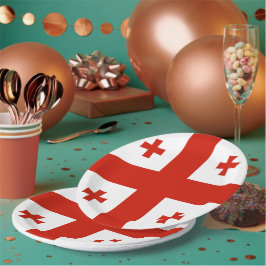 Prato De Papel Bandeira da Geórgia