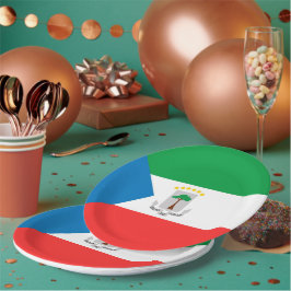 Prato De Papel Bandeira da Guiné Equatorial