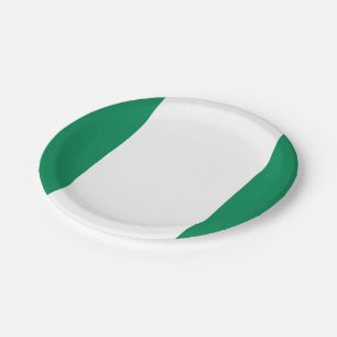 Prato De Papel Bandeira da Nigéria