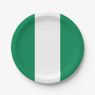 Prato De Papel Bandeira da Nigéria (nigeriana)