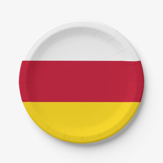 Prato De Papel Bandeira da Ossétia do Norte (Frente)