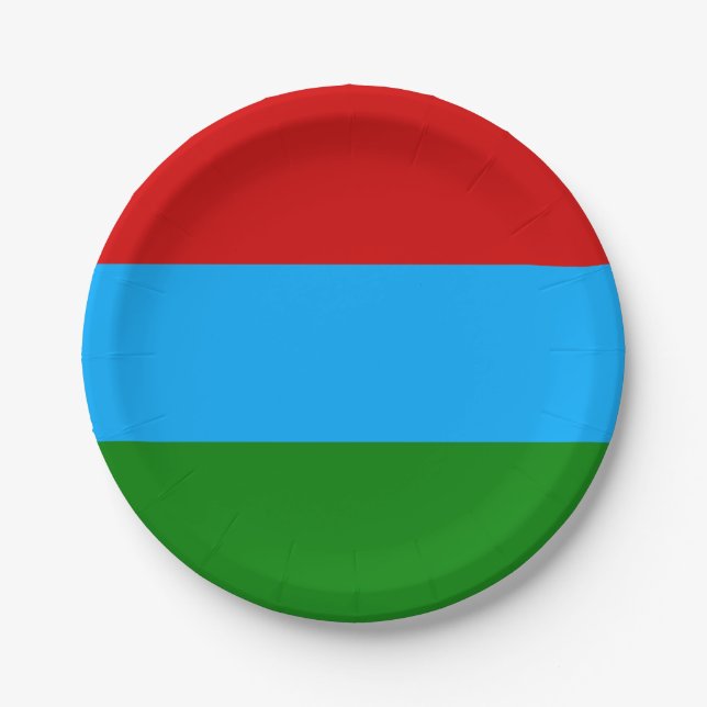 Prato De Papel Bandeira da República da Carélia (Frente)