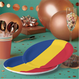 Prato De Papel Bandeira da Romênia