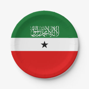 Prato De Papel Bandeira da Somalilândia