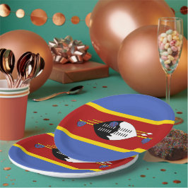 Prato De Papel Bandeira da Suazilândia