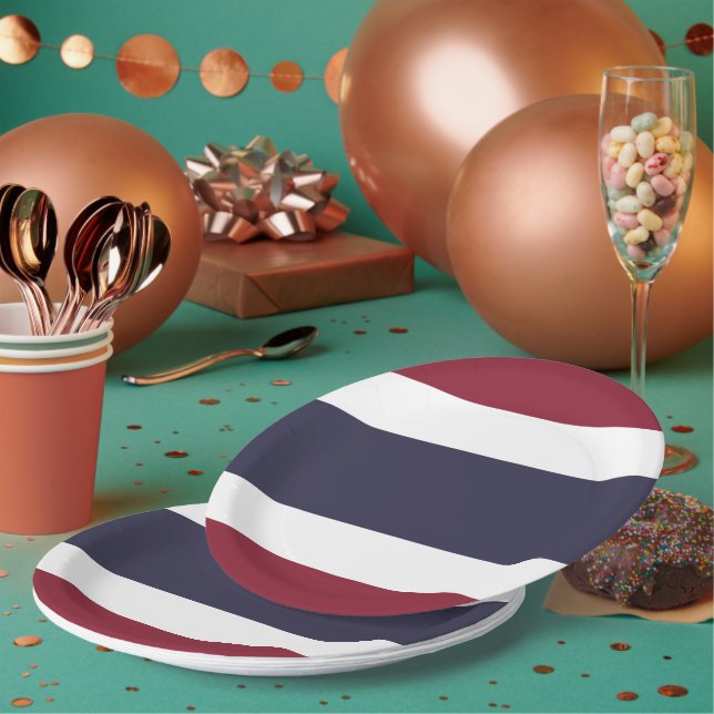 Prato De Papel Bandeira da Tailândia (Múltiplo)