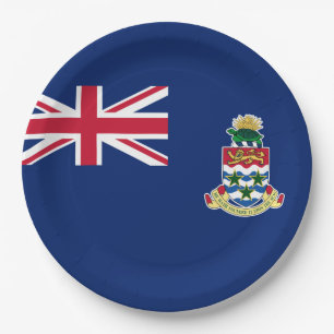 Prato De Papel Bandeira das Ilhas Cayman